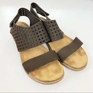 Bionatura Made In Italy Perforated Leather Sandals 40